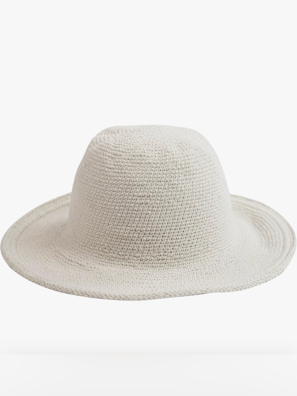 San Diego Hat Company Women's Cotton Crochet Floppy Hat With 3 Inch Brim
